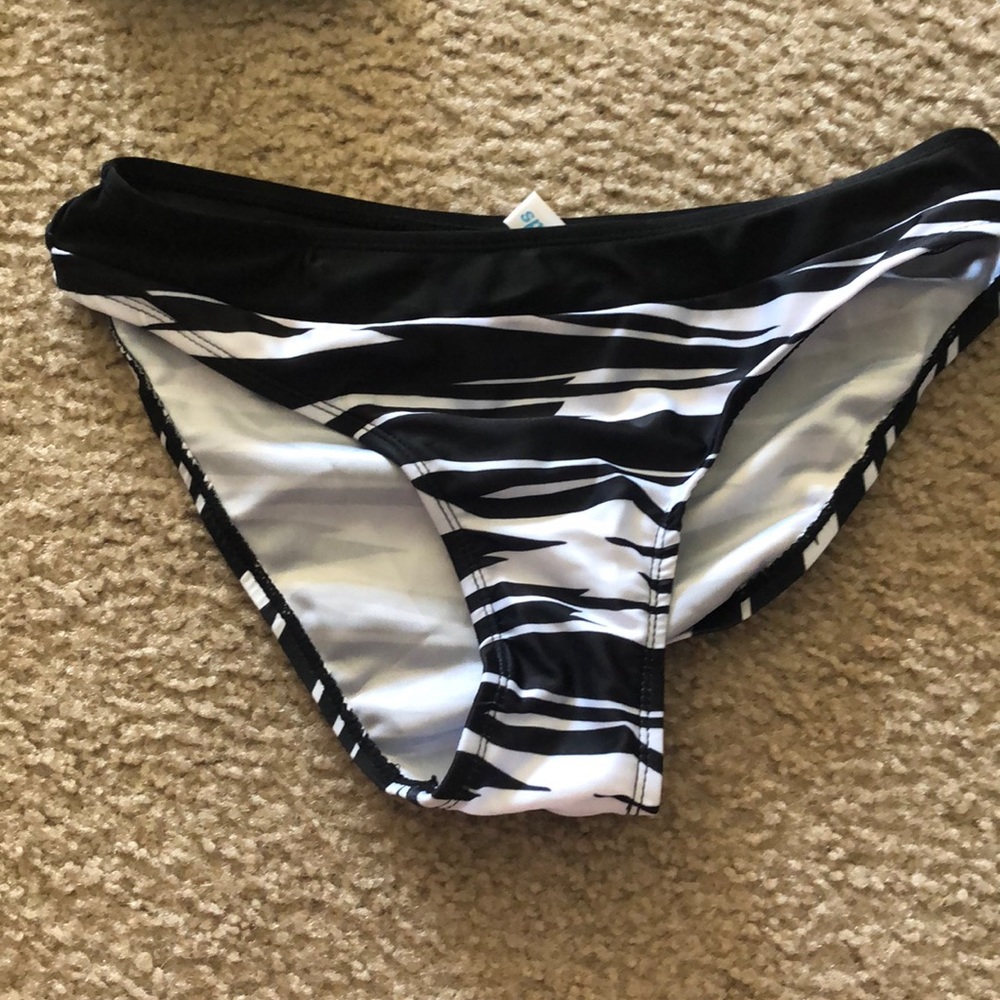 Black and White Bikini Bottom